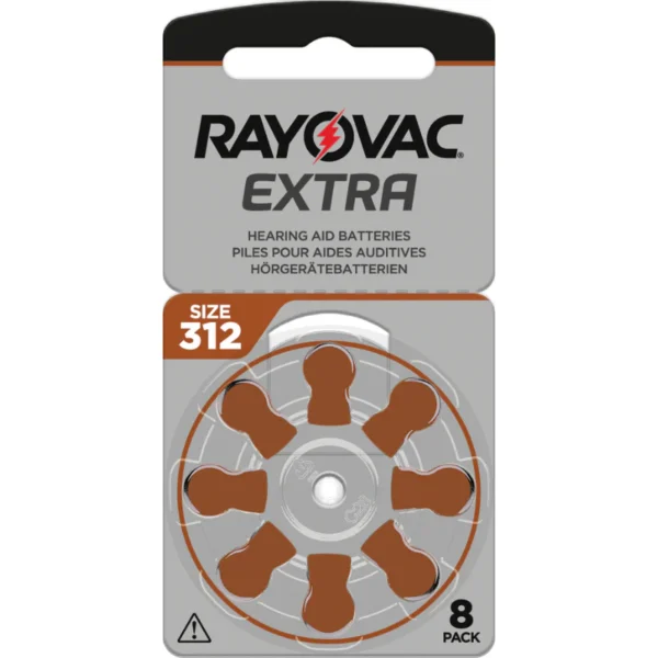 Rayovac Kuuldeaparaadi patarei EX312 8-pakk