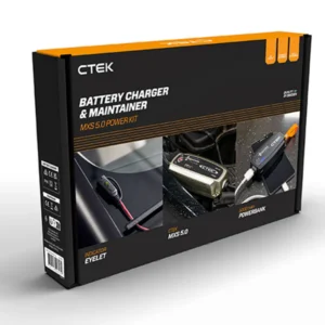 Akulaadija CTEK MXS5.0 POWER KIT laadja, indikaatorpistik, 5000mAh akupank